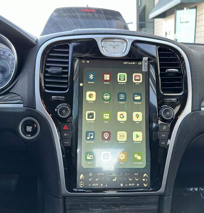 Chrysler 300 13.6" Vertical Screen Android Radio Tesla Style – Rhino Radios
