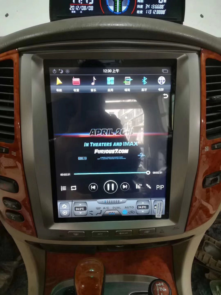 Lexus lx470 on sale tesla screen