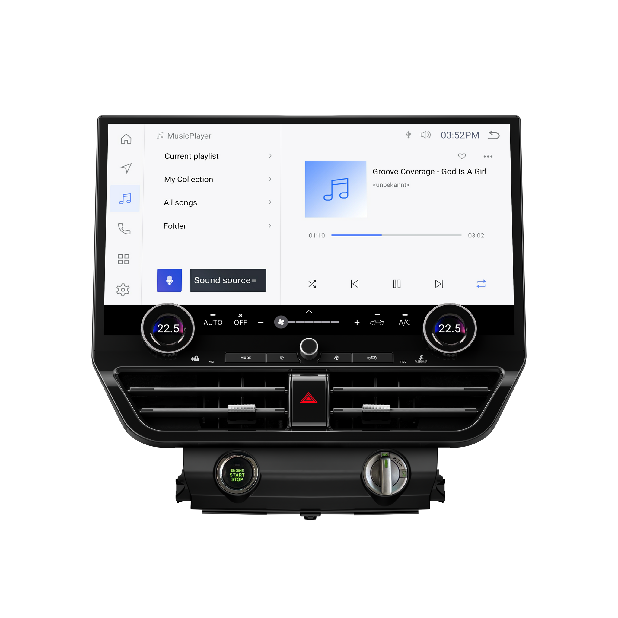 Toyota Land Cruiser 2008 - 2021 CarPlay Android Radio with 19.8