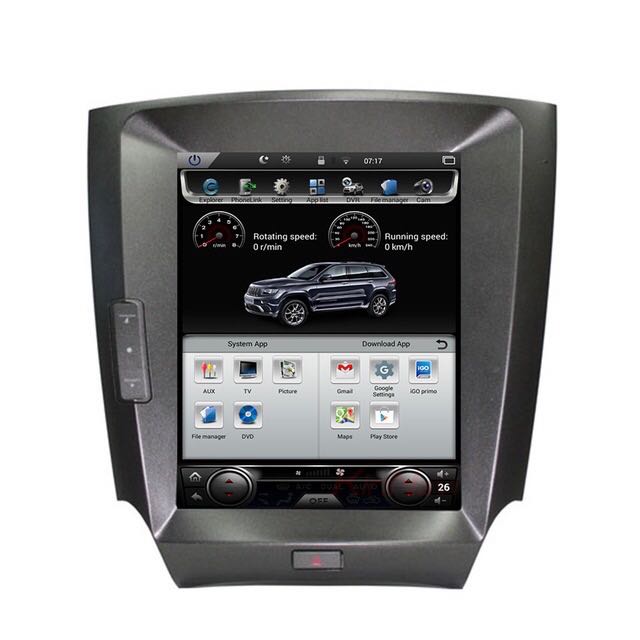 Tesla Style Lexus IS250 IS300 IS350 2006-2011 10.4" Vertical Screen Android Radio - Rhino Radios