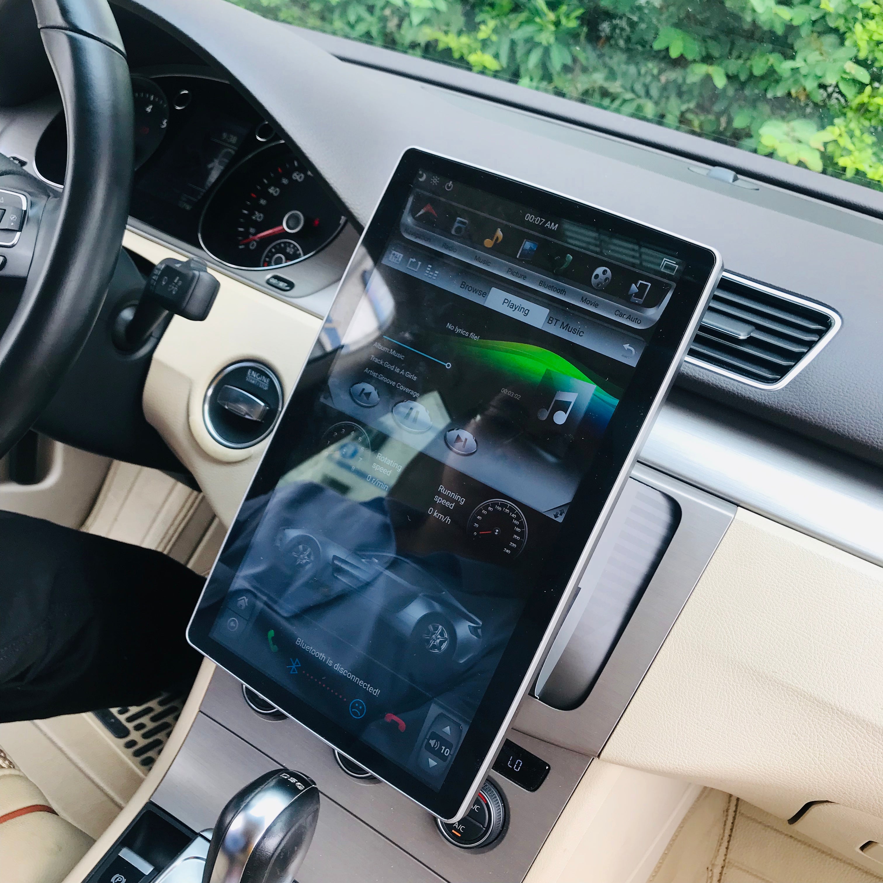 Universal 12.8 Vertical Screen Android Radio Tesla Style – Rhino Radios