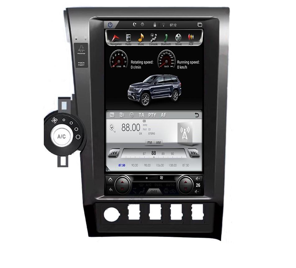 Toyota Tundra 2007 - 2013 Toyota Sequoia 2008 - 2018  13.6" Vertical Screen Android Radio Tesla Style with 2K Resolution