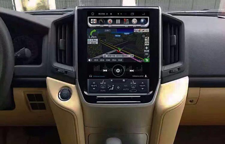Tesla Style Toyota Land Cruiser 2016 - 2018 12.1" Vertical Screen Android Radio - Rhino Radios