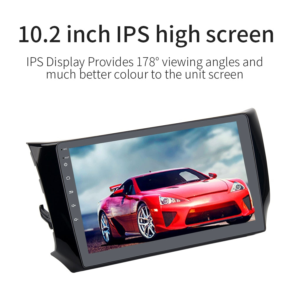 10.2" Android 8.0 Car GPS Radio Player for Nissan Sylphy B17 Sentra with Octa Core 4GB+32GB Auto Stereo Multimedia DAB+